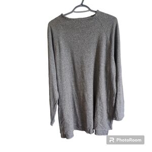 Pure Jill (J.Jill) Grey‎ Mock Neck Long Sleeve Shirt Size XL